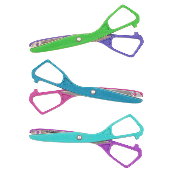 Economy Plastic Safety Scissor, 5-1/2" Blunt, Colors Vary