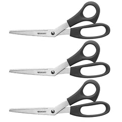 All Purpose 8" Bent Scissors, Pack of 3