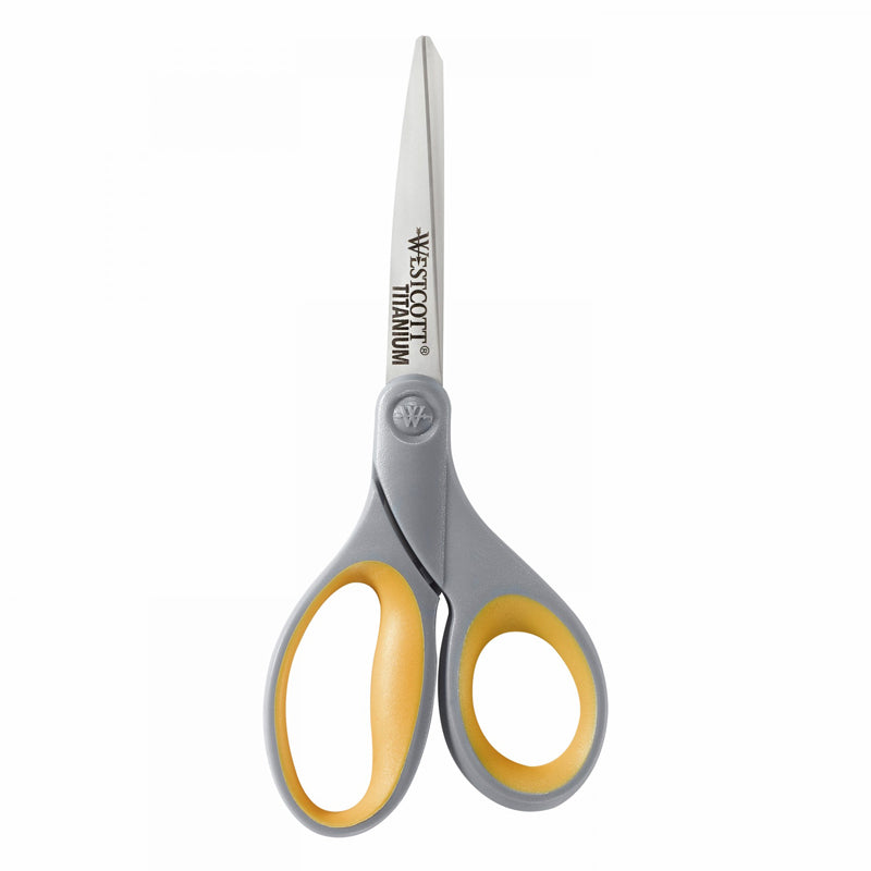 Soft Grip Titanium Bonded Scissors, 8" Straight