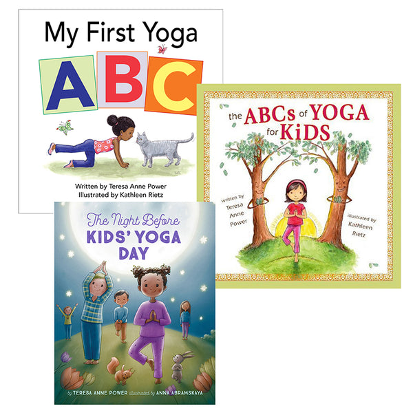 Kid's Yoga Book Set, 3 Books