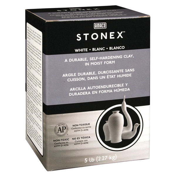 Stonex Self-Hardening Clay, White, 5 lbs.