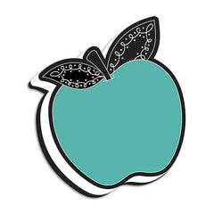 Magnetic Whiteboard Eraser, Teal Apple with Chalk Loop Leaves