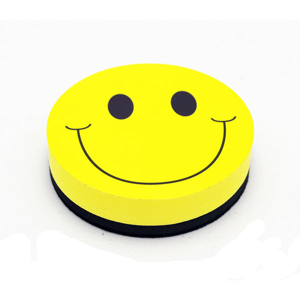 Magnetic Whiteboard Eraser, Smile Face