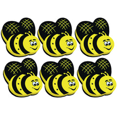 Magnetic Whiteboard Eraser, Bee, Pack of 6