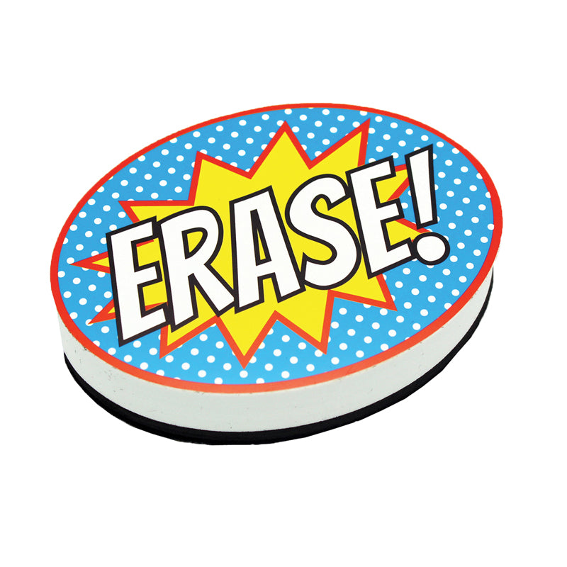 Magnetic Whiteboard Eraser, Superhero Erase!