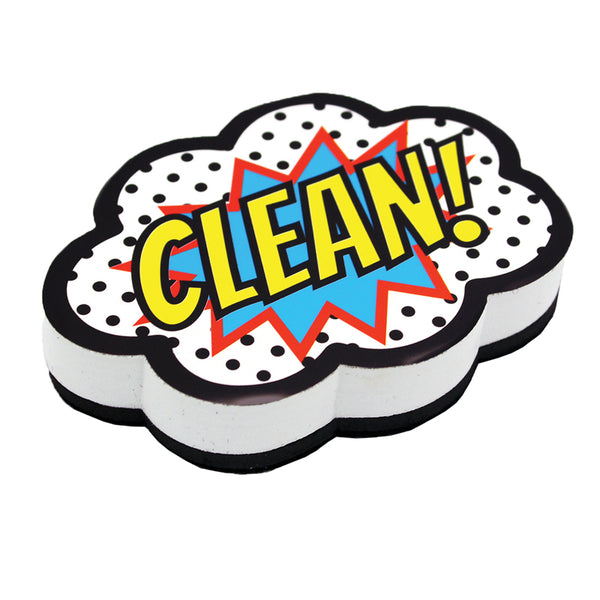 Magnetic Whiteboard Eraser, Superhero Clean!