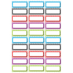 Die-Cut Magnetic Foam Color Chevron Labels/Nameplates, Pack of 30