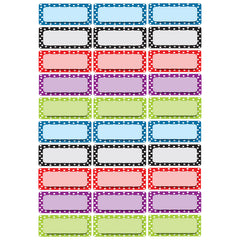 Die-Cut Magnetic Foam Color Dots Labels/Nameplates, Pack of 30