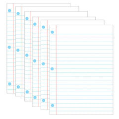 Magnetic Notebook Page, 8.5" x 11", Pack of 6