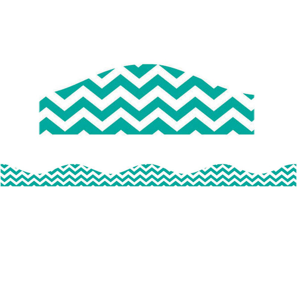 Magnetic Border, Turquoise Chevron, 12'