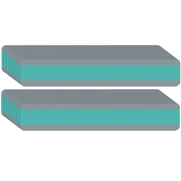 Double Wide Sentence Strip Reading Guide, 1-1/4" x 7-1/4", Aqua, Pack of 24