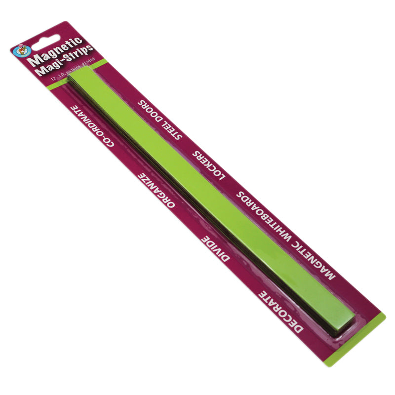 Magnetic Magi-Strips, Lime Green, 12'