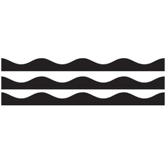 Big Magnetic Magi-Strips, Black, 12 Feet Per Pack, 3 Packs