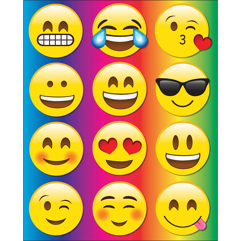 Die-Cut Magnetic Emojis, 12 Pieces