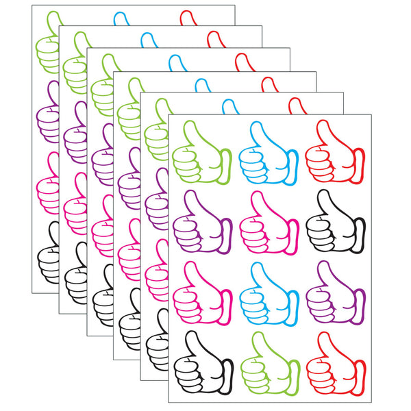 Magnetic Die-Cut Thumbs Up Rewards, 12 Per Pack, 6 Packs