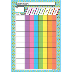 Smart Poly™ Emoji Chores Chart, Dry-Erase Surface, 13" x 19"