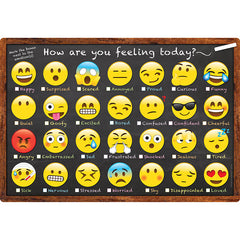 Smart Poly™ Chart, 13" x 19", Emoji How Are You Feeling