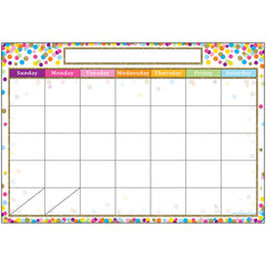 Smart Poly™ Chart, 13" x 19", Confetti Calendar