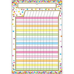 Smart Poly™ Chart, 13" x 19", Confetti Incentive, w/Grommet