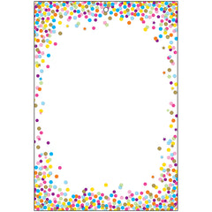 Smart Poly™ Chart, 13" x 19", Confetti Blank, w/Grommet