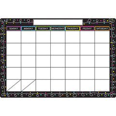 Smart Poly™ Chart, 13" x 19", Chalk Dots with Loops Calendar