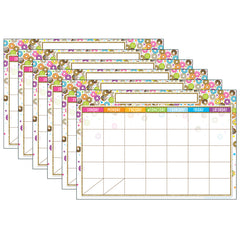 Smart Poly® Chart, DonutFetti® Calendar, 13" x 19", Pack of 6