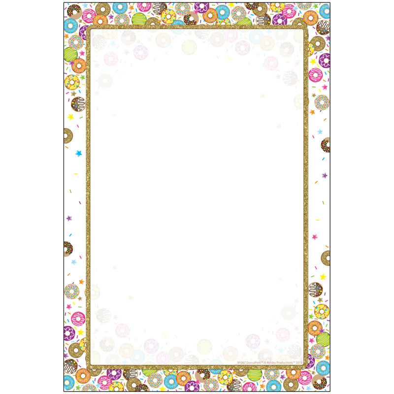 Smart Poly® Chart, DonutFetti® Blank, 13" x 19"