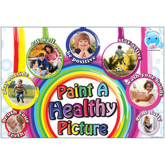 Healthy Bubbles™ Smart Poly™ Chart, Paint A Healthy Picture, 13" x 19"