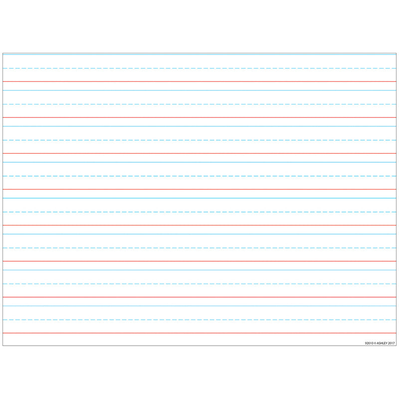 Smart Poly™ Handwriting Chart Tablet Lined 3/4", Dry-Erase Surface, 17" x 22"