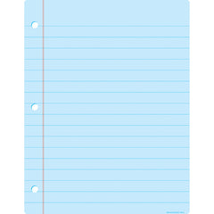 Smart Poly™ Big Light Blue Notebook Paper Chart, Dry-Erase Surface, 17" x 22"