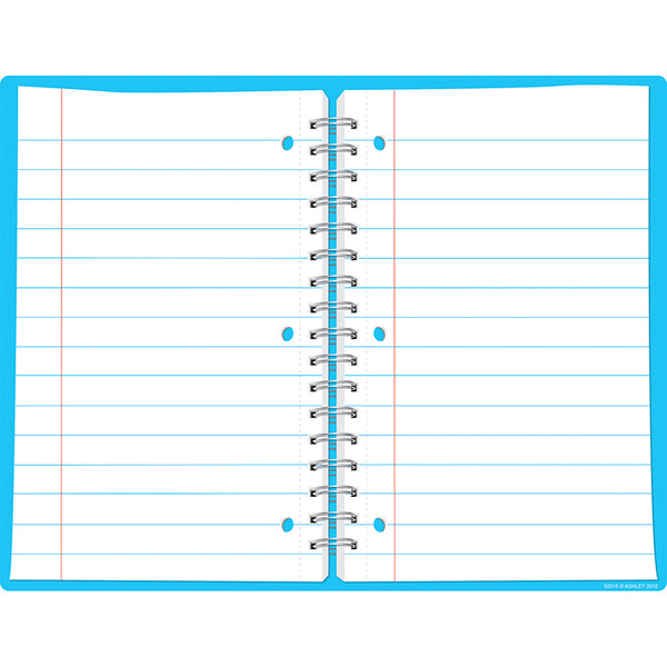 Smart Poly™ Open Spiral Notebook Page Chart, Dry-Erase Surface, 17" x 22"