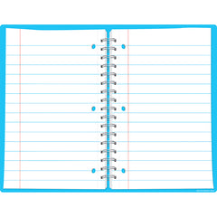 Smart Poly™ Open Spiral Notebook Page Chart, Dry-Erase Surface, 17" x 22"