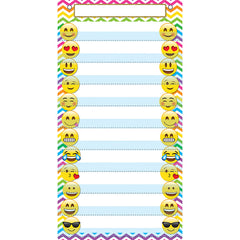 Smart Poly™ Pocket Chart, 13" x 25", 10 Pockets & 2 Grommets, Emoji