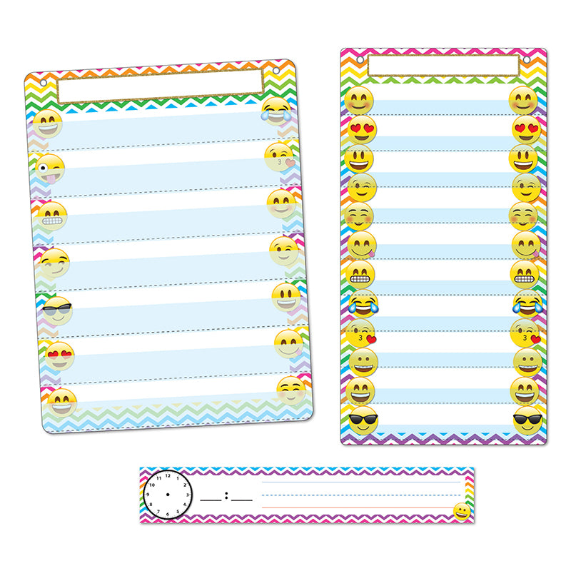 Smart Poly™ Emoji 3-Piece Pocket Chart Set