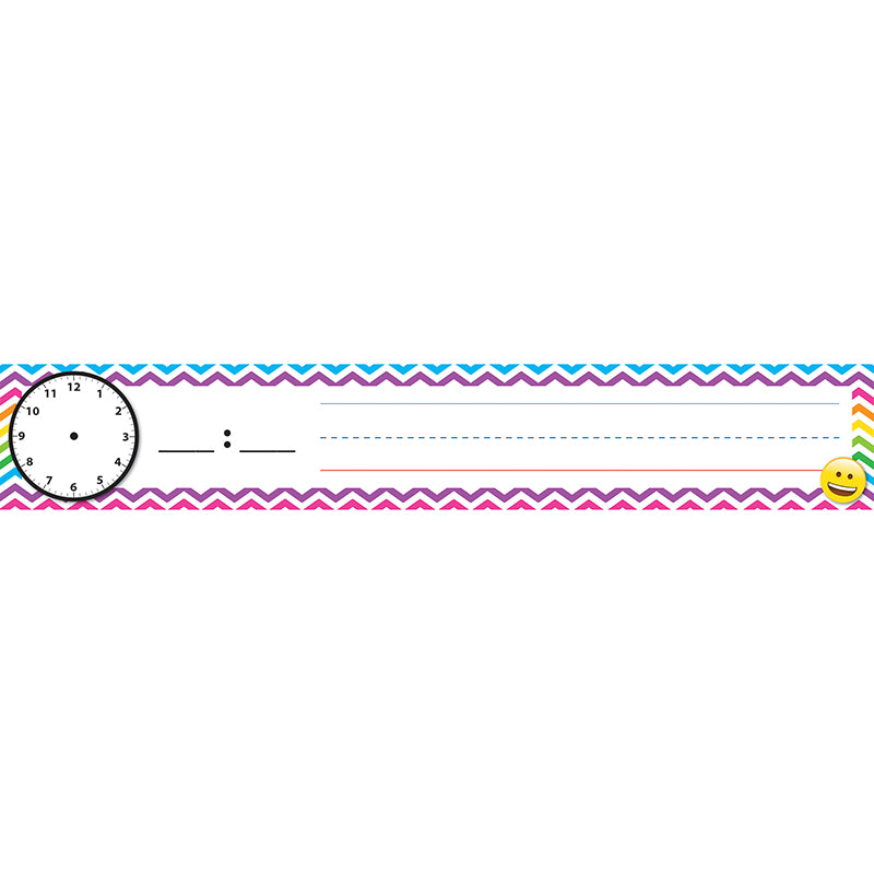 Pocket Chart Inserts, Scheduling/Sentence Strip Cards, 2" x 12", Emoji, Pack of 12