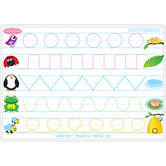 Smart Poly™ Learning Mat, 12" x 17", Double-Sided, Prewriting & Shape Tracing