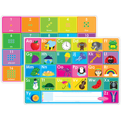 Smart Poly™ Learning Mat, 12" x 17", Double-Sided, ABC & Numbers 1-20