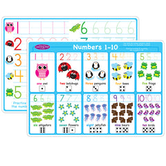 Smart Poly™ Learning Mat, 12" x 17", Double-Sided, Numbers 1-10