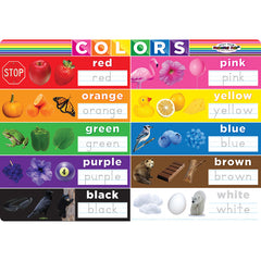 Smart Poly® Single Sided PosterMat Pals®, Colors, 12" x 17.25"