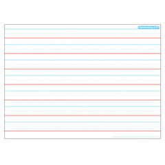 Smart Poly® Single Sided PosterMat Pals® Space Savers, Handwriting 3/4", 13" x 9.5"