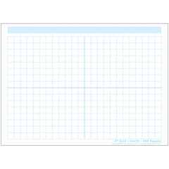 Smart Poly® Single Sided PosterMat Pals® Space Savers, 1/2" Grid Blocks, 468 Blocks, 13" x 9.5"