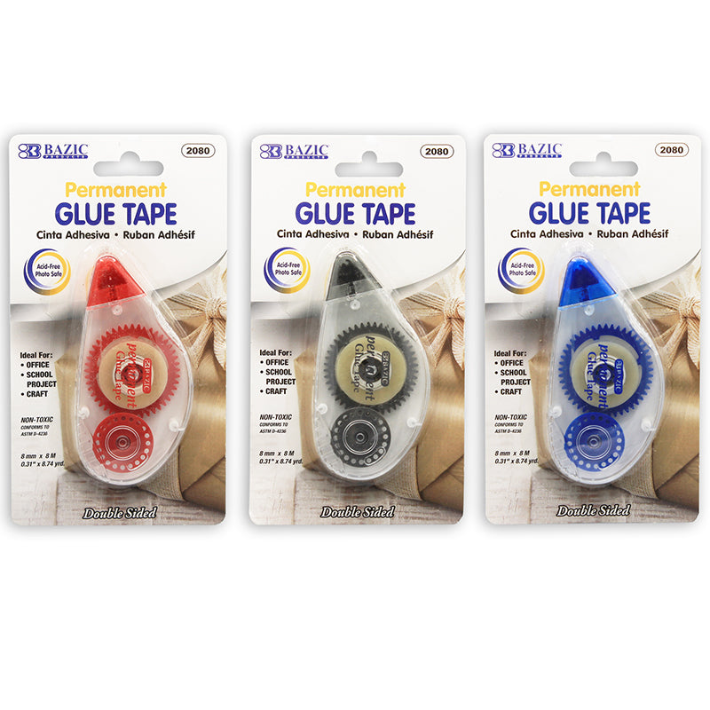 Permanent Glue Tape, 8mm x 8m, Single