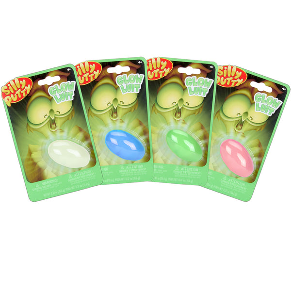 Glow-in-the-Dark Silly Putty, Assorted Colors