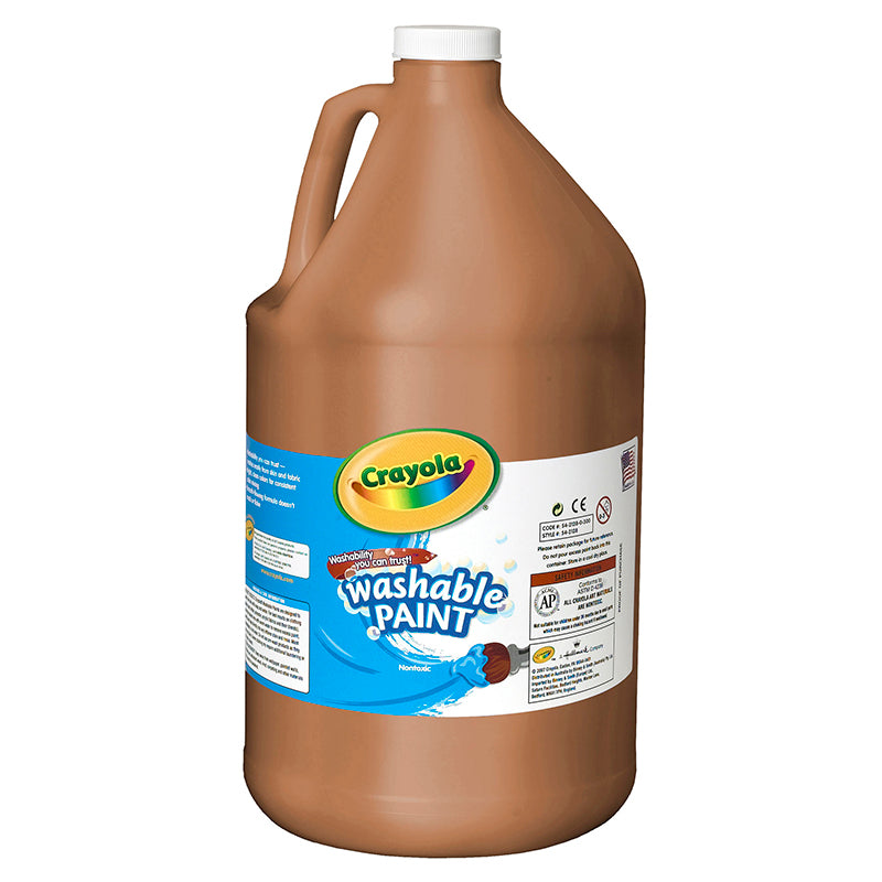 Washable Paint, Brown, Gallon