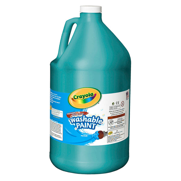 Washable Paint, Turquoise, Gallon