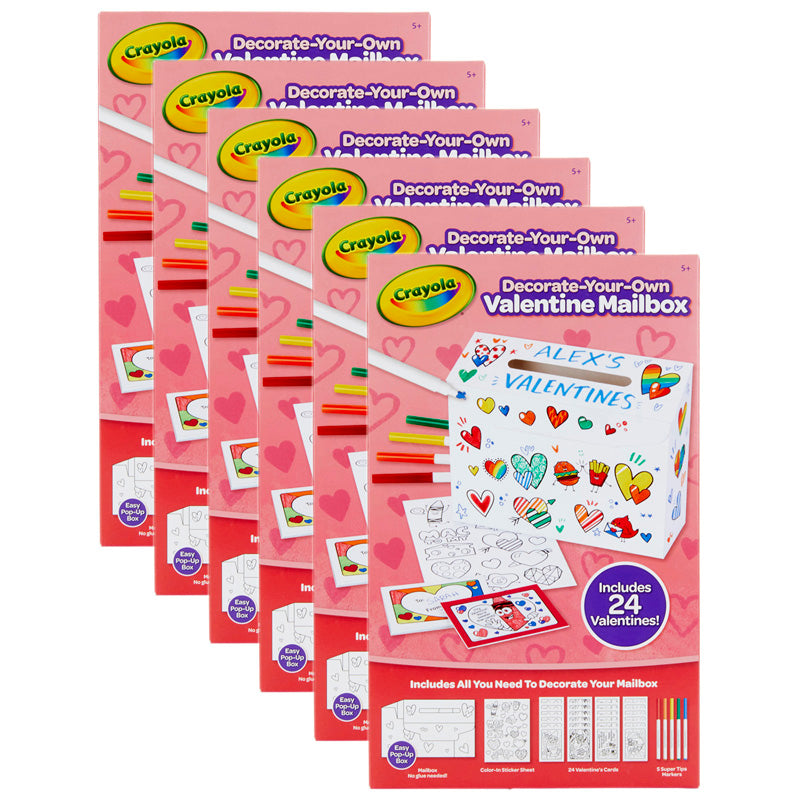 Valentine's Mailbox Kit, 6 Kits