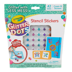 Glitter Dots Sticker Stencils