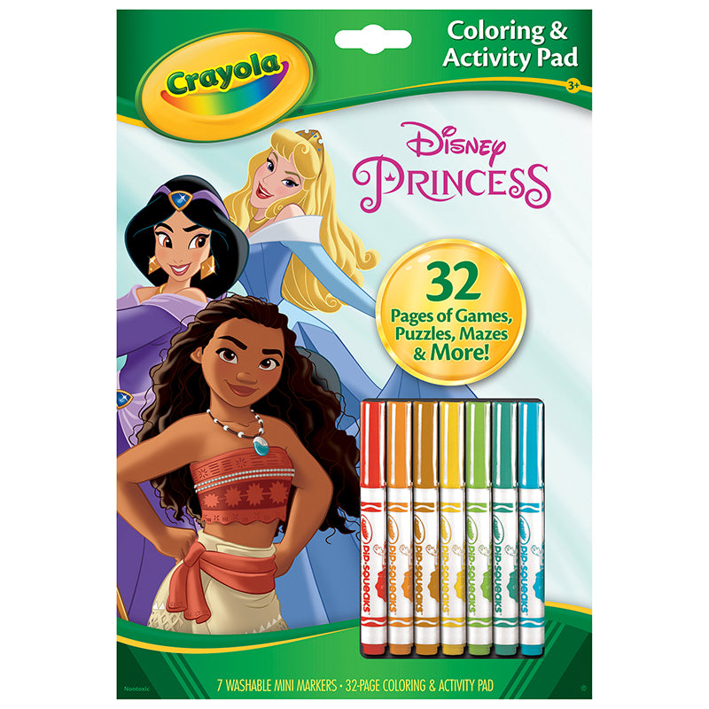 Coloring & Activity Pad with Markers, Disney Princess