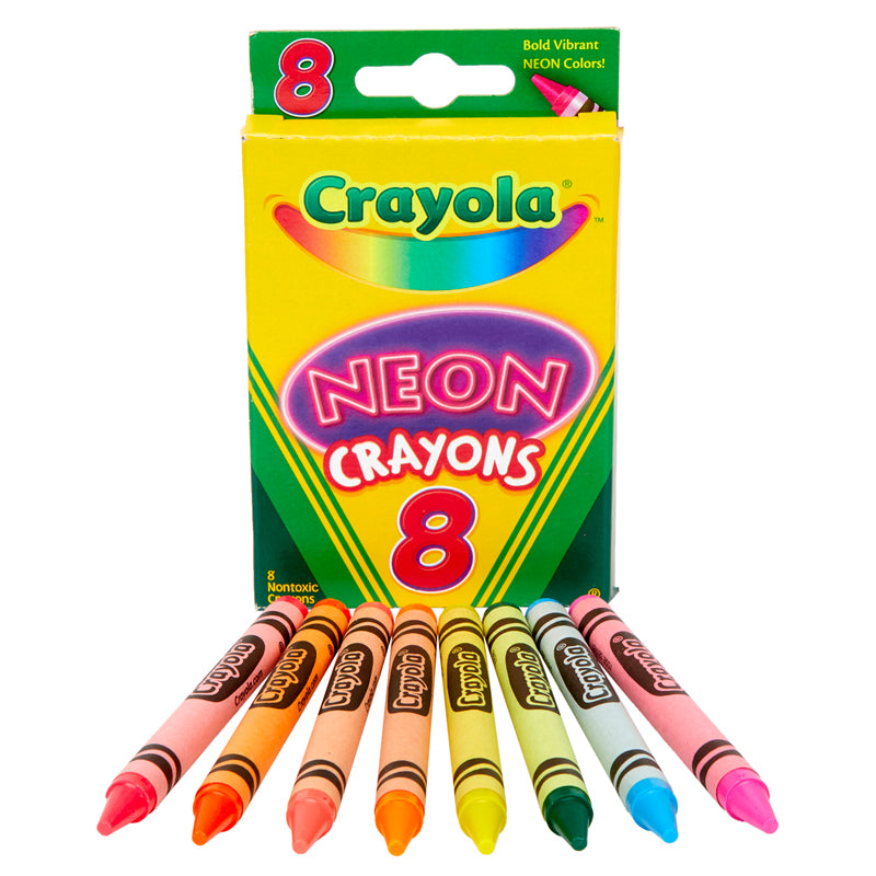 Neon Crayons, Pack of 8