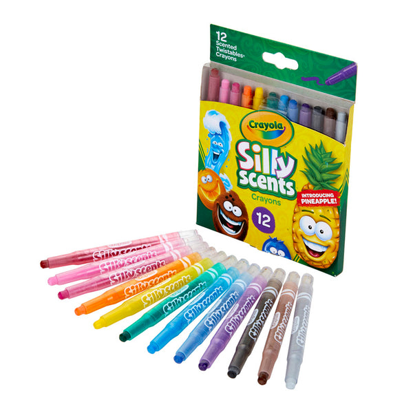 Silly Scents Mini Twistables Scented Crayons, Pack of 12